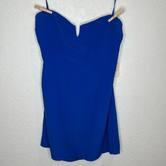 NWT Superdown Revolve Isidora Strapless Mini Dress in Blue XL - Picture 2 of 13